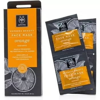 Маска для восстановления Express Beauty с апельсином 8 мл - Упаковка из 6 шт Apivita