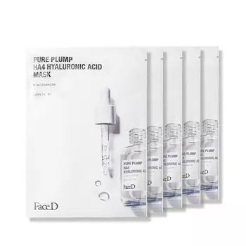 Маска Face D Pure Plump AH4 с гиалуроновой кислотой Faced