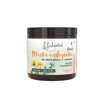 Маска и кондиционер для волос 2в1 с календулой, 250 мл Sielanka Zielnik sielanki
