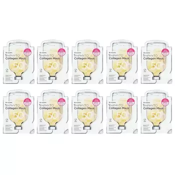 Маска коллагеновая косметическая Leaders I'mPhyto, 10 листов по 25 мл