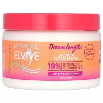 Маска L'Oral Elvive Dreamlengths Savior Fiber для длинных ослабленных волос, 355 мл