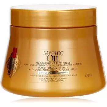 Маска Mythic Oil с аргановым маслом для густых волос 200мл, L'Oreal