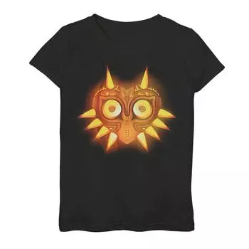Маска Nintendo Legend Of Zelda Majora для девочек 7–16 лет, светящаяся футболка с тыквой Licensed Character