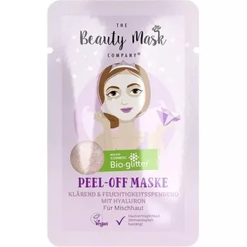 Маска-пленка с блестками с гиалуроном и частицами биоглиттера, 10 мл, The Beauty Mask Company