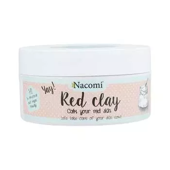 Маска против покраснений, Красная глина, 100 г Nacomi, Clay