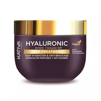 Маска против вьющихся волос Hyaluronic Keratin & Coenzyme Q10 Deep Treatment Kativa, 300 мл