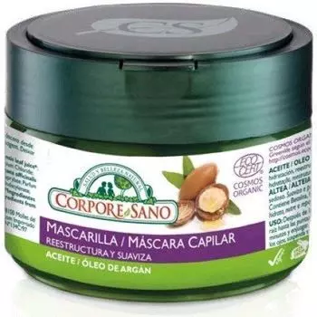 Маска против вьющихся волос Mascarilla Capilar Cosmos Organic Corpore Sano, 300 мл