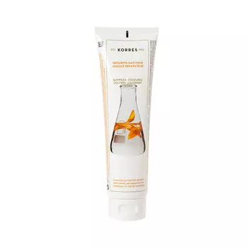 Маска с экстрактом подсолнечника и горным чаем для окрашенных волос, 125 мл Korres