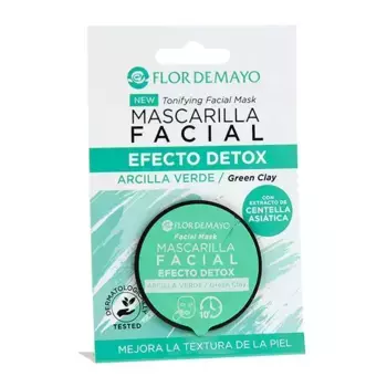 Маска с детокс-эффектом из зеленой глины Mascarilla Facial Efecto Detox Flor De Mayo