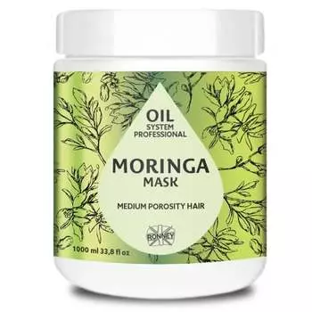 Маска с морингой для волос средней пористости, 1000 мл Ronney, Professional Oil System Medium Porosity Hair