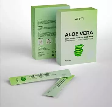 Маска увлажняющая в пакетике – алоэ (1 шт.) APPTI
