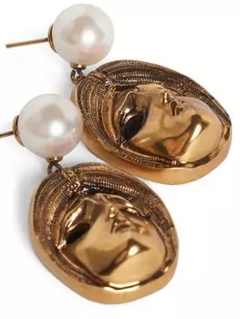 Маски жемчужные серьги ETRO, золотой