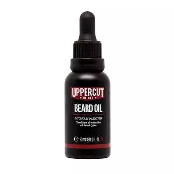 Масло для бороды с ароматом пачули и дубленой кожи 30мл Uppercut Deluxe Beard Oil