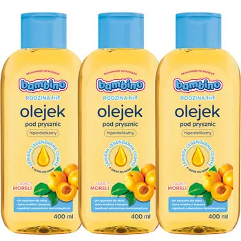 Масло для душа Bambino FAMILY Абрикос 400 мл * 3