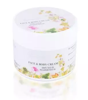 Масло для лица и тела с маслом виноградных косточек и натуральным розовым маслом, 300мл Bulfresh