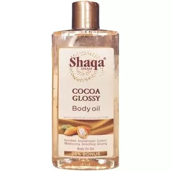 Масло для тела Cocoa Glossy, 100% чистое масло какао Shaqa