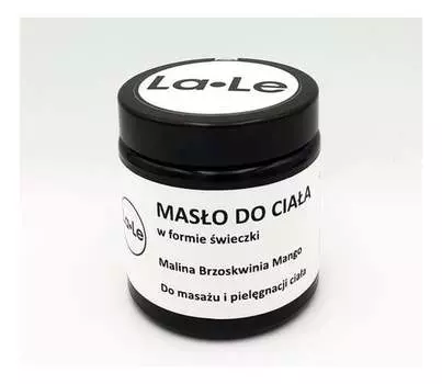 Масло для тела Малина-персик-манго в свече 120мл La-Le