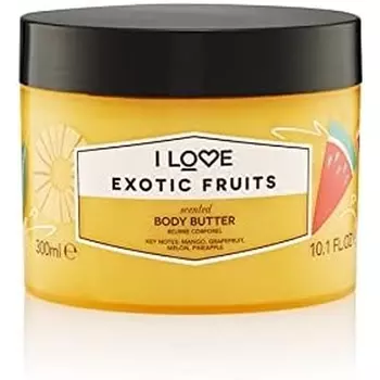Масло для тела с ароматом экзотических фруктов, маслом ши и кокосовым маслом 300мл, I Love