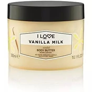 Масло для тела с ароматом ванильного молока I Love с маслом ши и кокосовым маслом 300мл