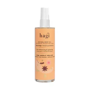 Масло для тела, усиливающее загар natural body oil spicy orange Hagi, 100 мл
