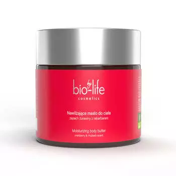 Масло для тела увлажняющее с ароматом клюквы и ревеня, 150г by bio-life Cosmetics
