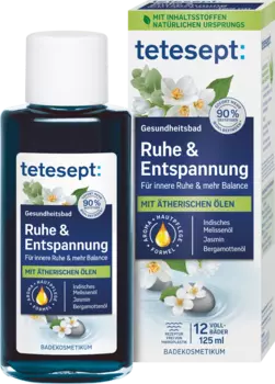 Масло для ванн успокаивающее и успокаивающее Релаксация 125мл tetesept