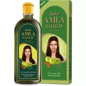 Масло для волос Amla Gold, обогащенное амлой, миндалем и хной, 300 мл Dabur