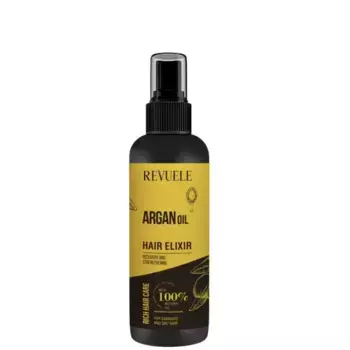 Масло для волос argan oil hair elixir proteccin cabello daado Revuele, объем 120 мл