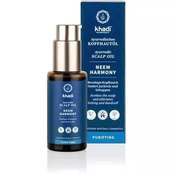 Масло для волос Khadi NEEM Harmony, 100% натуральное веганское аюрведическое средство для ухода за волосами, 50 мл