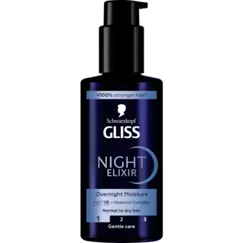 Масло для волос night elixir hidratacin Gliss, объем 100 мл