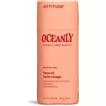Масло-карандаш для лица ATTITUDE Oceanly, сертифицированное EWG, растительные и минеральные ингредиенты, веганские средства по уходу за кожей, ФИТОМАСЛО, без запаха, 8,5 грамма