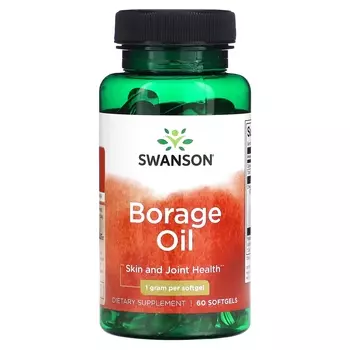 Масло огуречника Swanson, 60 мягких таблеток