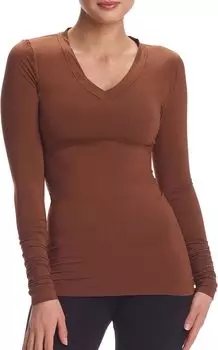 Масло с длинным рукавом и V-образным вырезом TS29 Commando, цвет Cinnamon