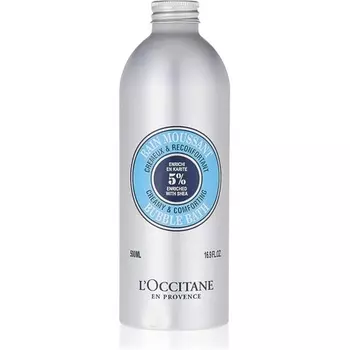 Масло ши, 5%, кремовая и успокаивающая пена для ванны, 16,9 унций, для ванны и тела, 500 мл, L'Occitane