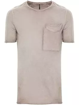 Masnada футболка с эффектом потертости, серый