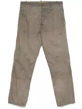 Маснада потертые брюки Masnada, зеленый