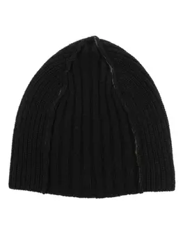 Masnada шапка-бини в рубчик, черный