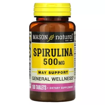 Mason Natural Спирулина 100 таблеток
