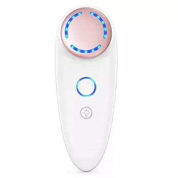 Массажер для лица MelodySusie 5 в 1, белый/розовый