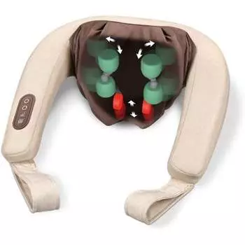 Массажер для шеи Mg 153 с подогревом и автоматическим отключением, разминающий массаж, Beurer