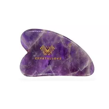Массажная пластина для лица Crystallove Amethyst guasha