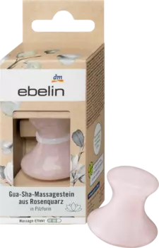 Массажный камень Гуа Ша розовый кварц 1 шт. ebelin