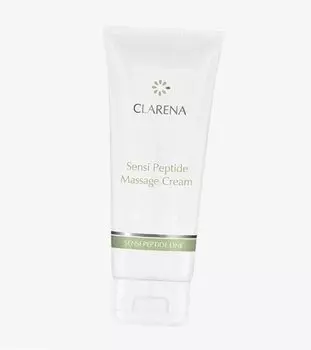 Массажный крем Clarena Sensi Peptide, массажный крем для лица, шеи и зоны декольте для чувствительной кожи, 200 мл