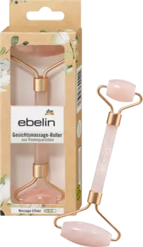 Массажный ролик для лица из розового кварца 1 шт. ebelin