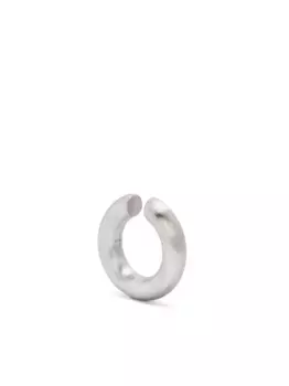 Массивная серьга-кафф M Tom Wood, серебяный