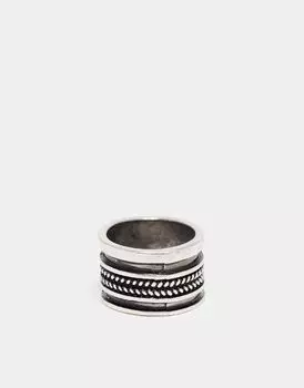 Массивное кольцо полированного серебра ASOS DESIGN