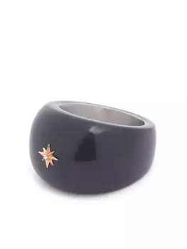 Массивное кольцо с эмалью Maison Margiela, синий