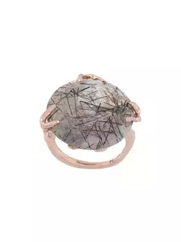 Массивное серебряное кольцо Reves de Reves с кварцем Wouters & Hendrix, золотой