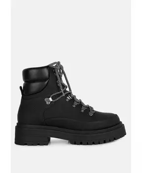 Массивные байкерские ботинки на шнуровке Goliath London Rag, черный