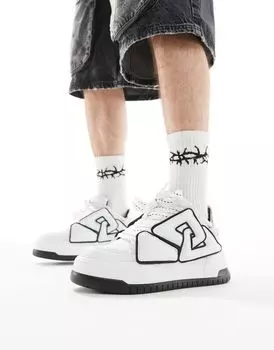 Массивные белые кроссовки ASOS DESIGN